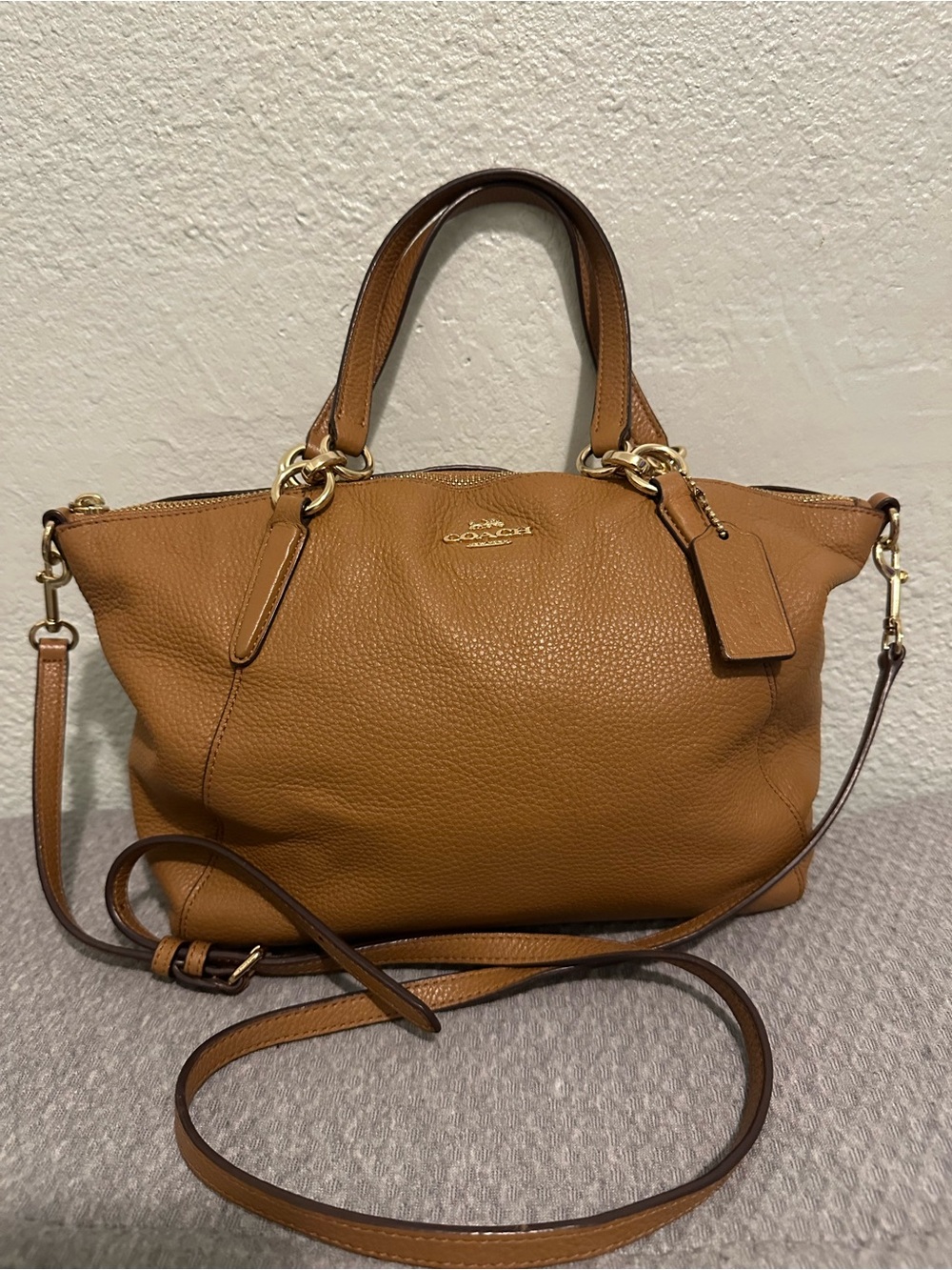 Coach Cognac/Tan Leather Satchel and Wallet Set - Picture 2 of 12